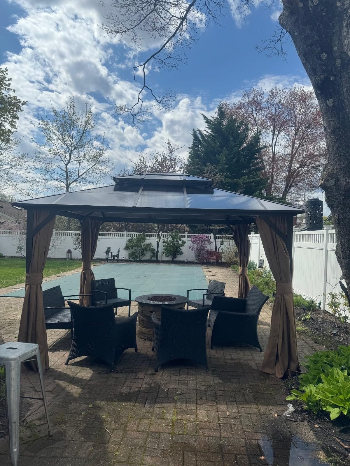 12 Ft. W X 12 Ft. D Aluminum Patio Hardtop Gazebo customer photo 2