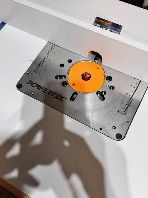 POWERTEC Router Table Insert Plate Bosch, DeWalt, Makita and Others (71850) customer photo 1