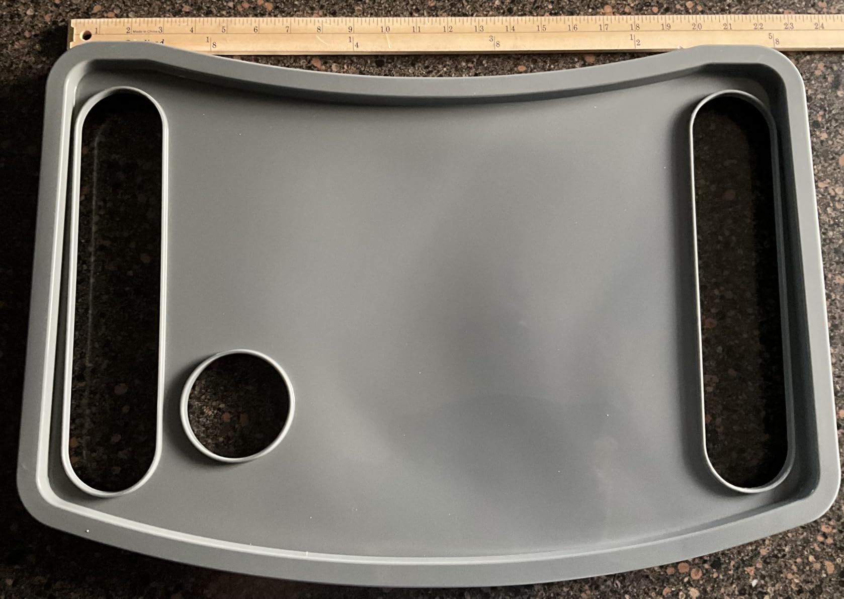 StrongArm Walker Tray with Cup Holder, Tray for Folding Walkers, Food Tray, Walker Accessories, Tray Table for Standard Adult Walkers (Gray) customer photo 2