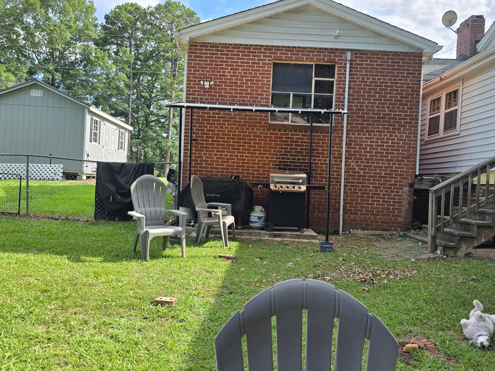 Aoxun 10x6 Lean-to Gazebo,Sloped Roof Pergola Porch Canopy Awning for Patio customer photo 1