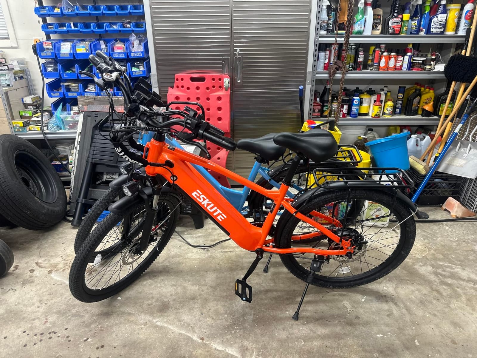 ESKUTE Electric Bike for Adults - 48V20.8Ah 86 Miles Battery Commuter, 32+MPH, Peak 1800W Brushless Motor, 26x4.0 Fat Tire Step-Thru Cityrun Ebike, 8-Speed, Full Suspensions E-Bike customer photo 1