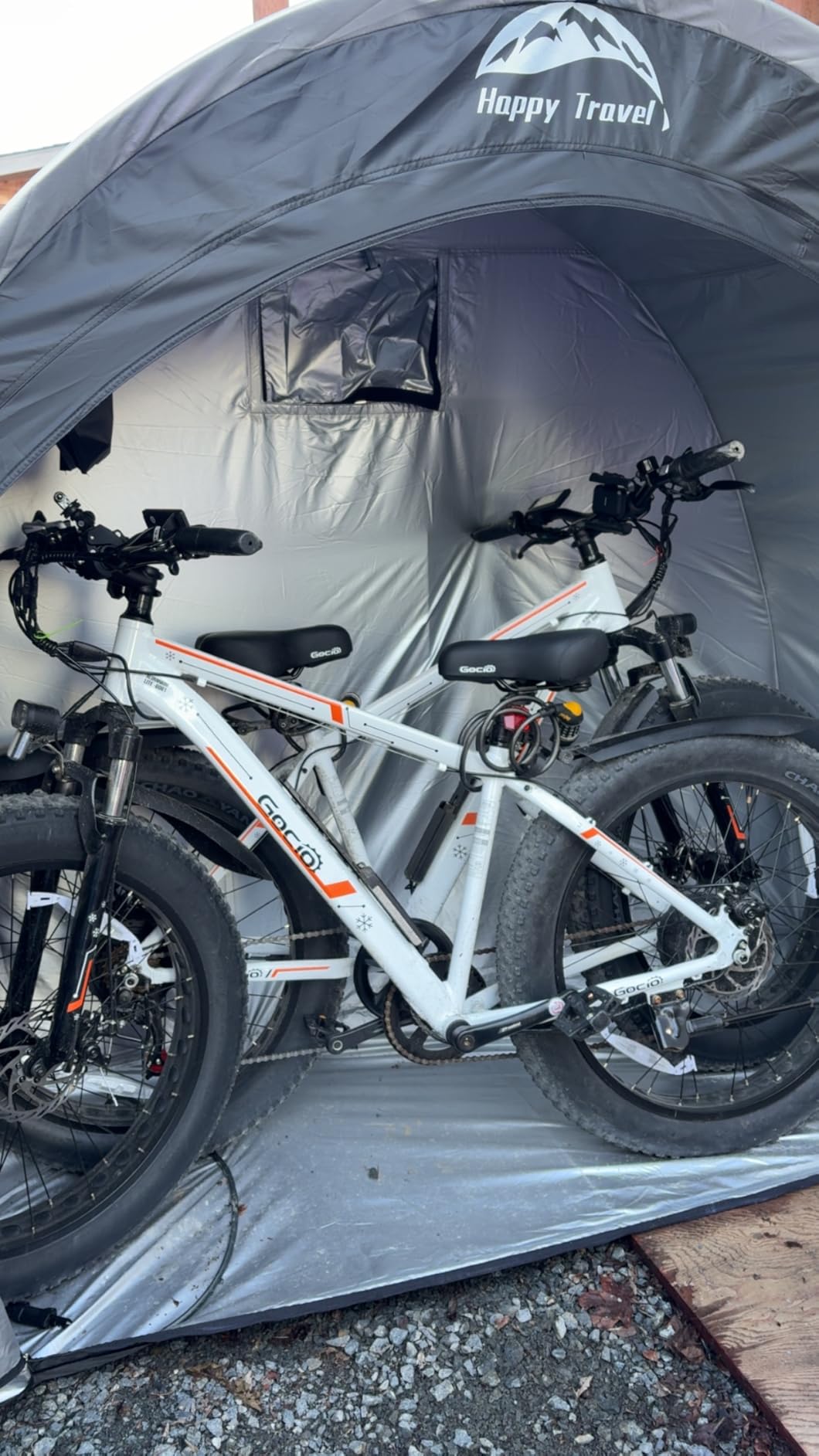 Happy Travel Bike Storage Shed Tent, Outdoor Portable Bicycle Storage Sheds customer photo 1