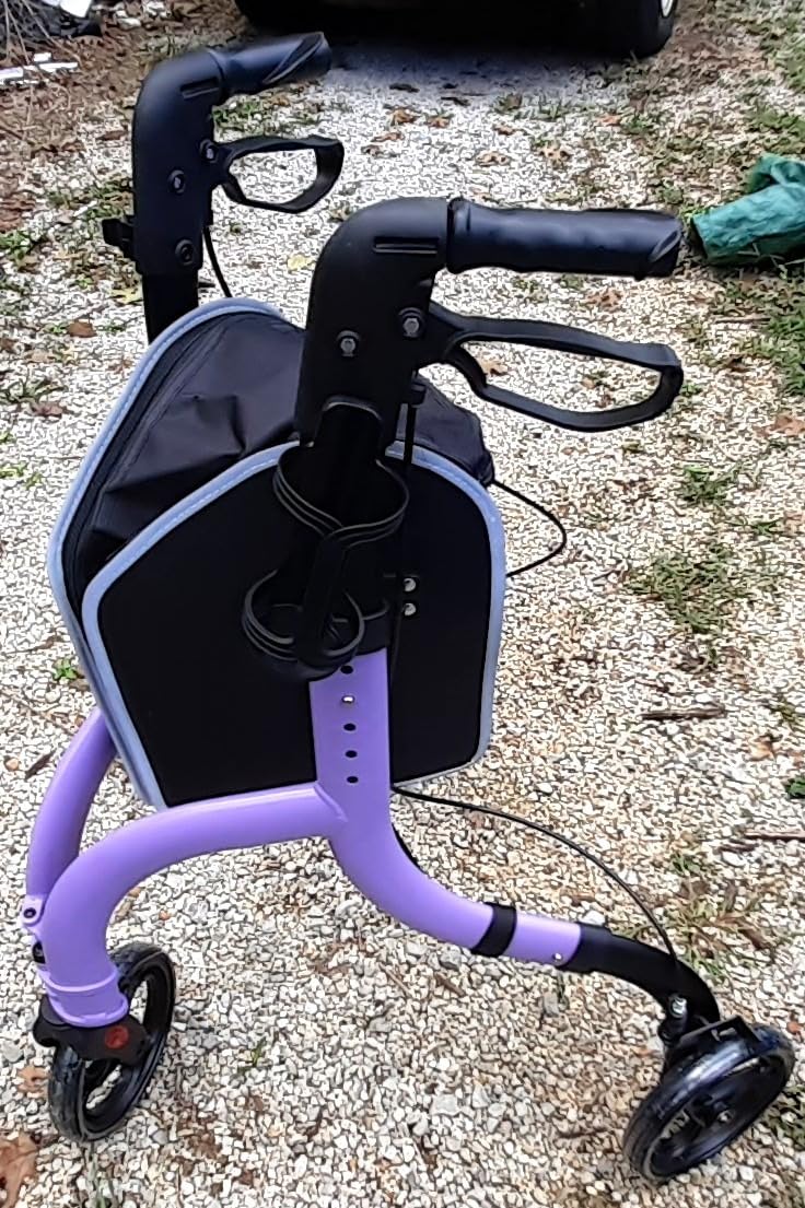 HOMLAND Foldable 3 Wheel Walkers for Seniors, Lightweight 10.4 lb customer photo 1
