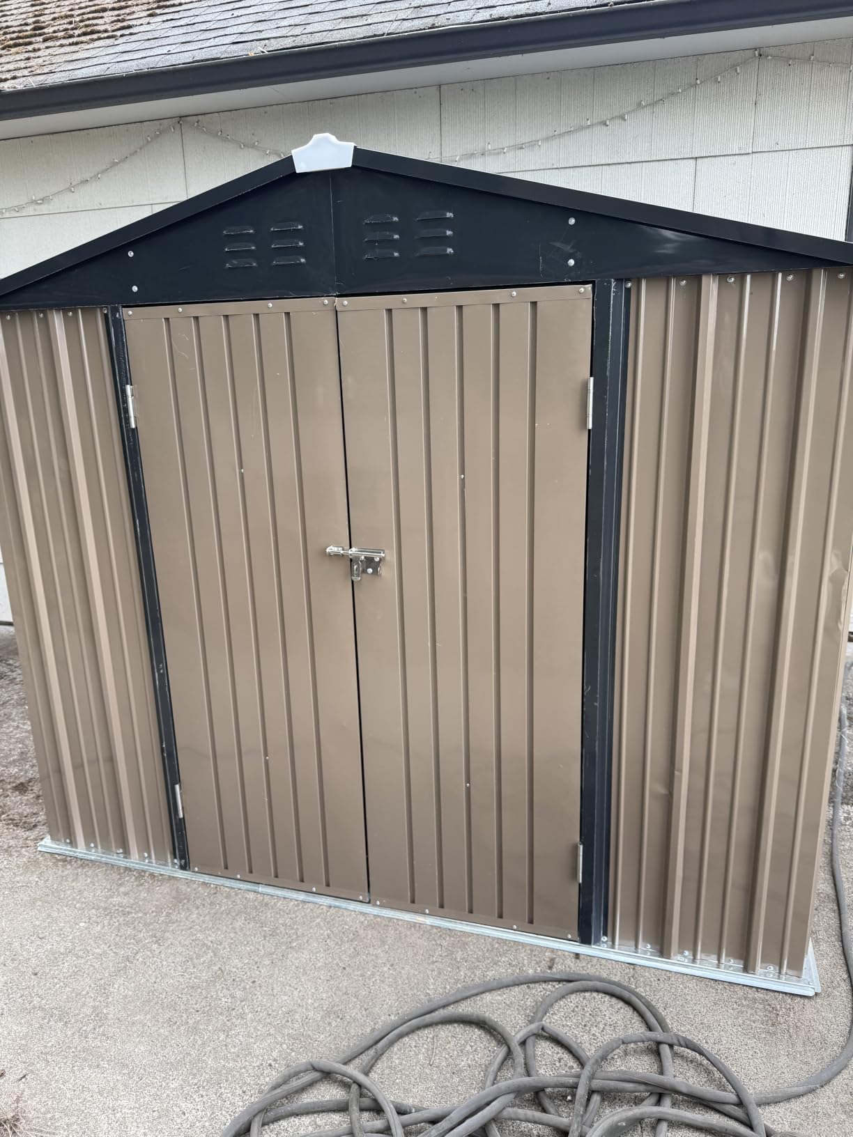 Patiowell 5x3 FT Outdoor Storage Shed with Floor Frame, Small Metal Sheds customer photo 1