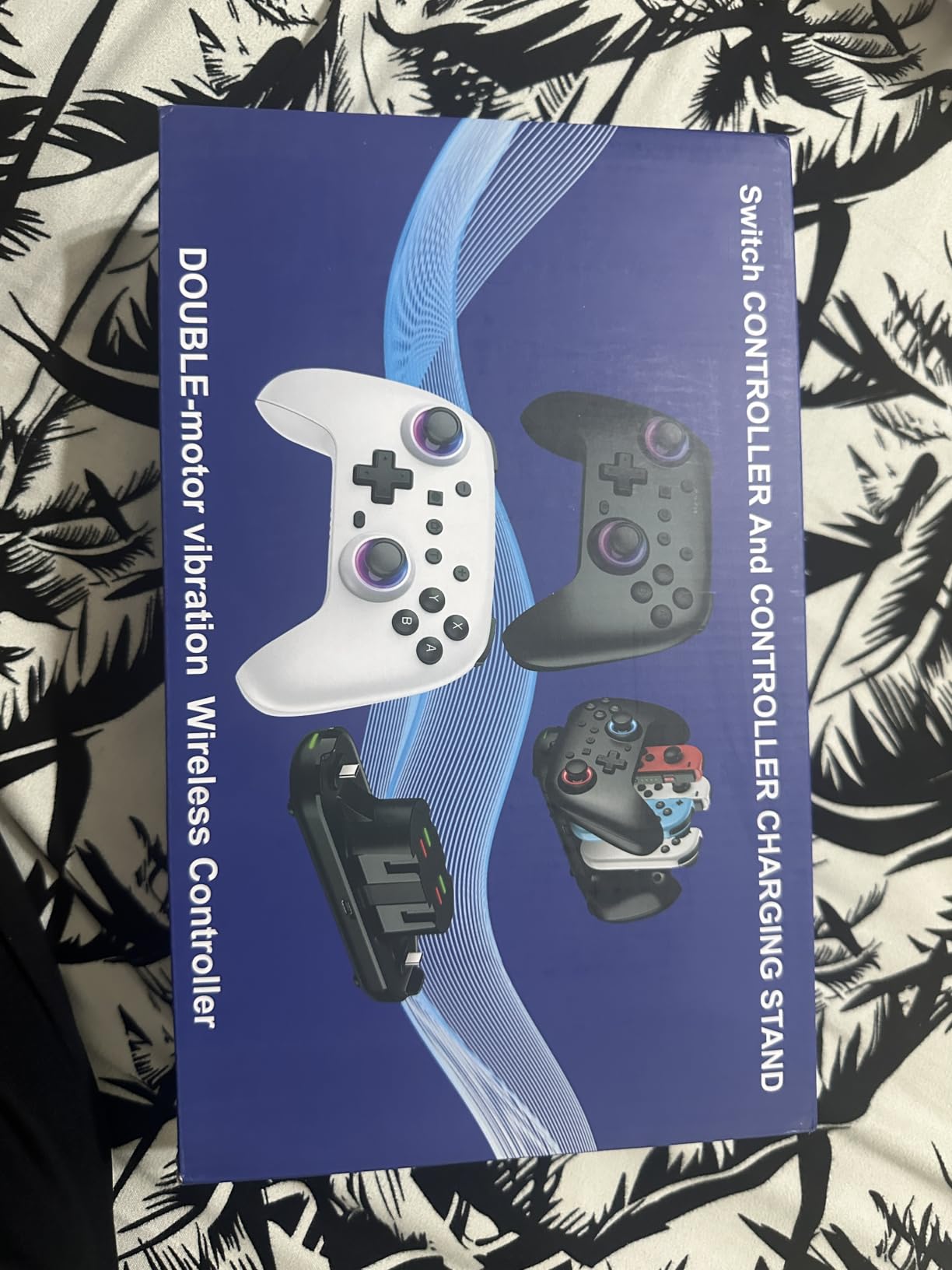 Switch Controllers 2 Pack with Charging Dock, Switch 2 Controller for Nintendo Switch/Switch 2/OLED/Lite, RGB Wireless Switch 2 Pro Controller with Wake up/6-Axis Gyro/Dual Vibration/Turbo/Screenshot customer photo 1