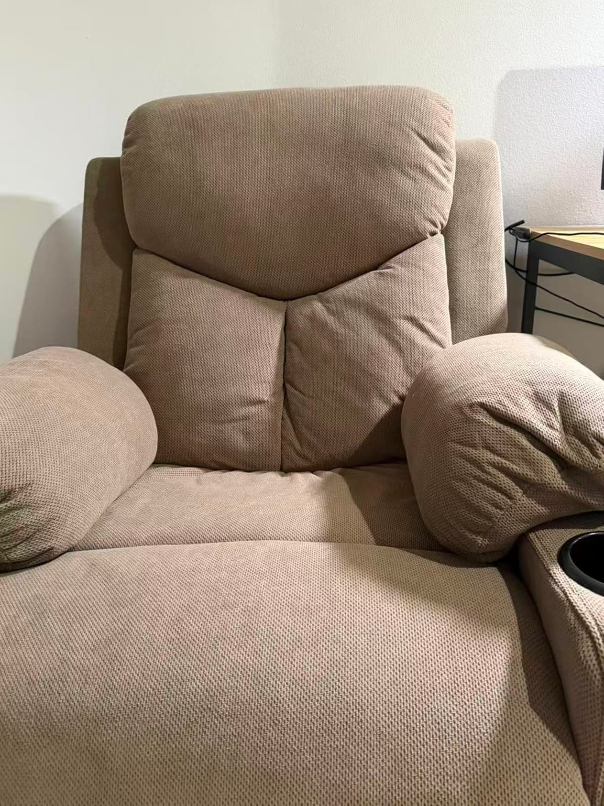 Ketaiyou Electric Power Lift Recliner Chair Sofa with Massage and Heat for Elderly, USB and Type-C Ports, Cup Holders, Infinite Position (Dk Grey2, Regular) customer photo 2