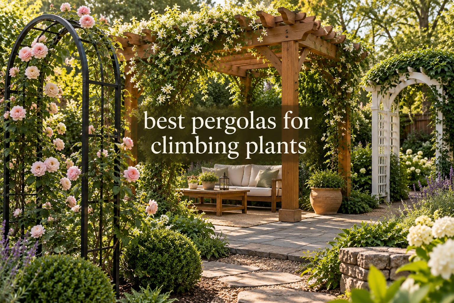 best pergolas for climbing plants