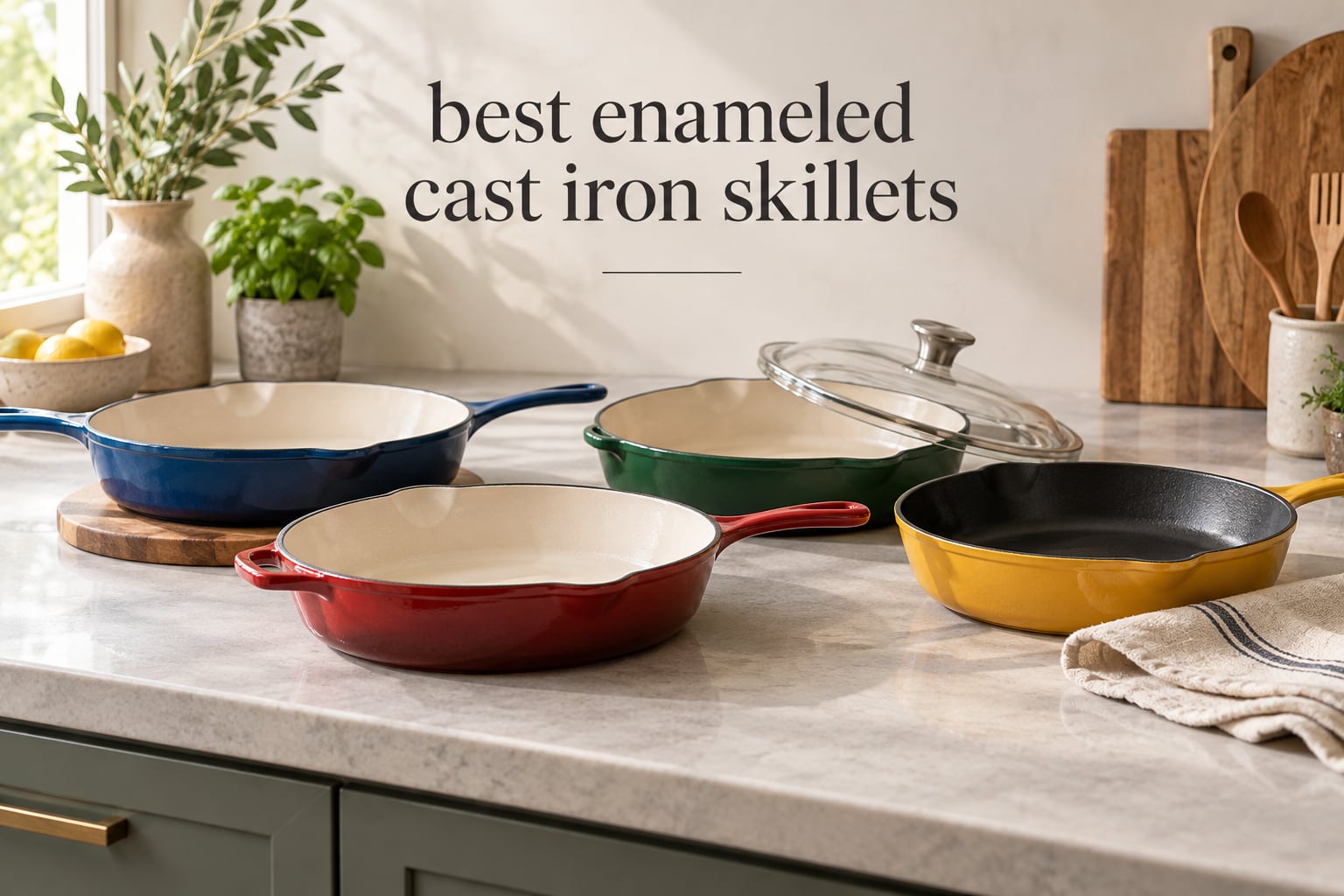 best enameled cast iron skillets