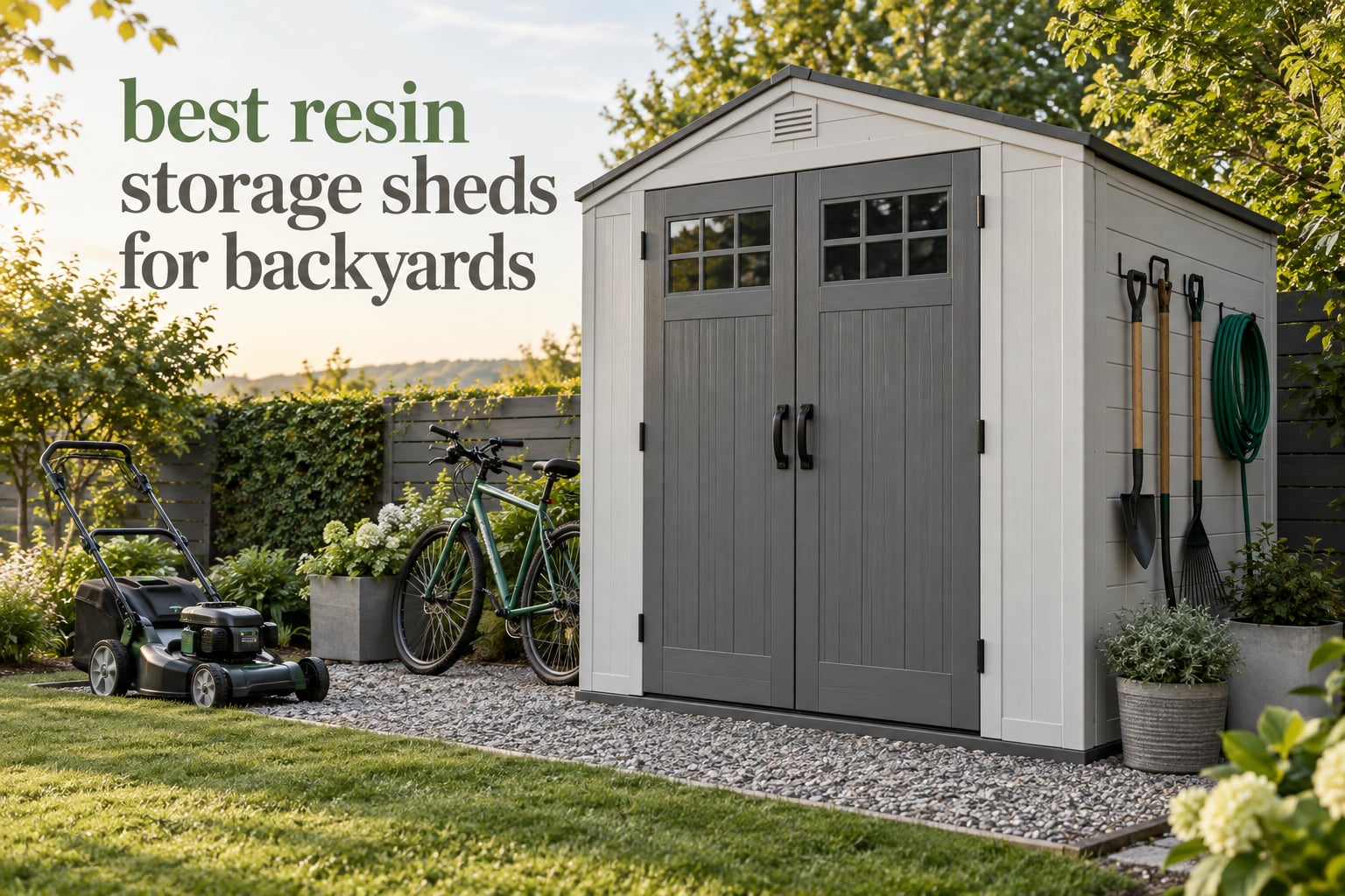 best resin storage sheds for backyards