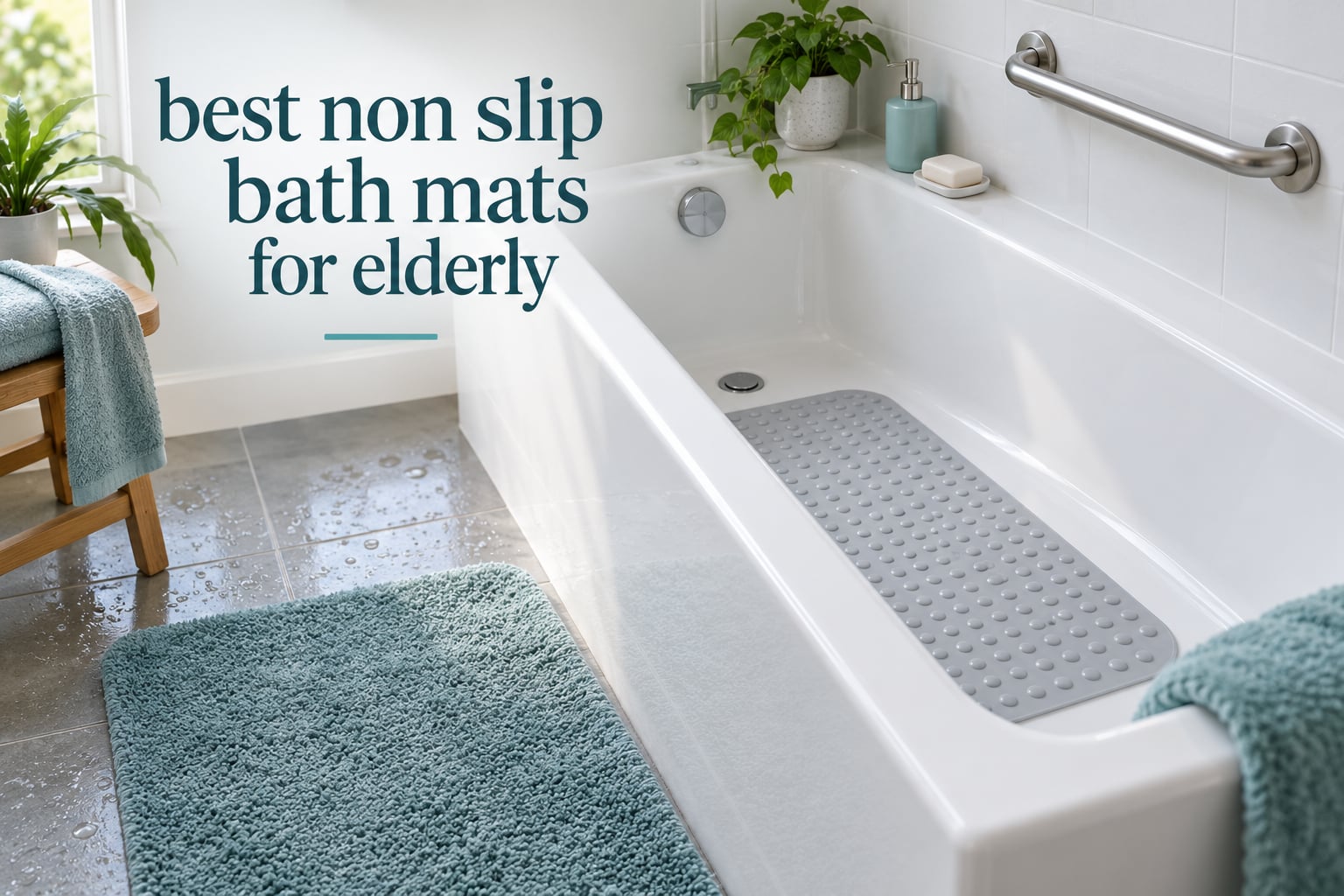 best non slip bath mats for elderly