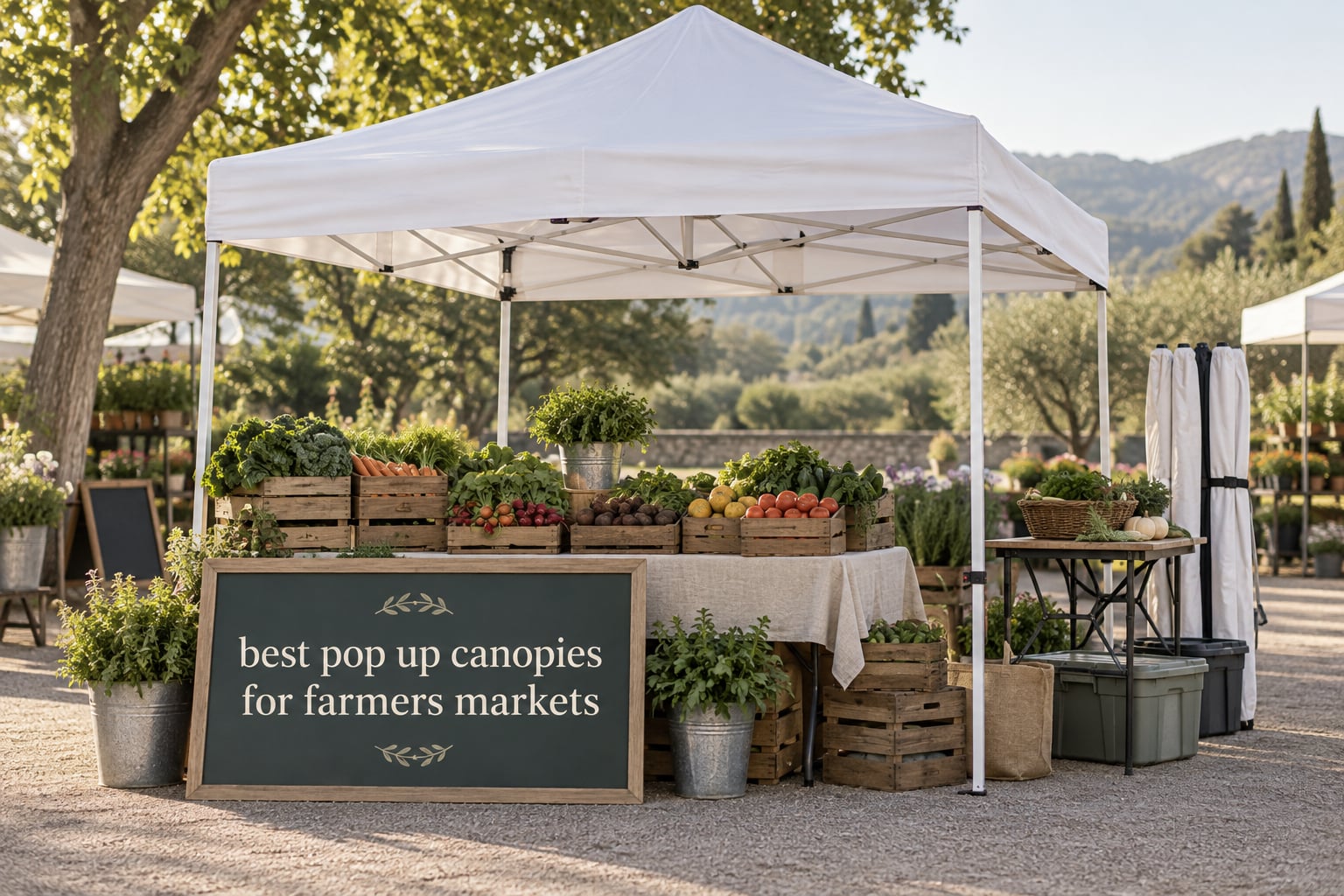 best pop up canopies for farmers markets