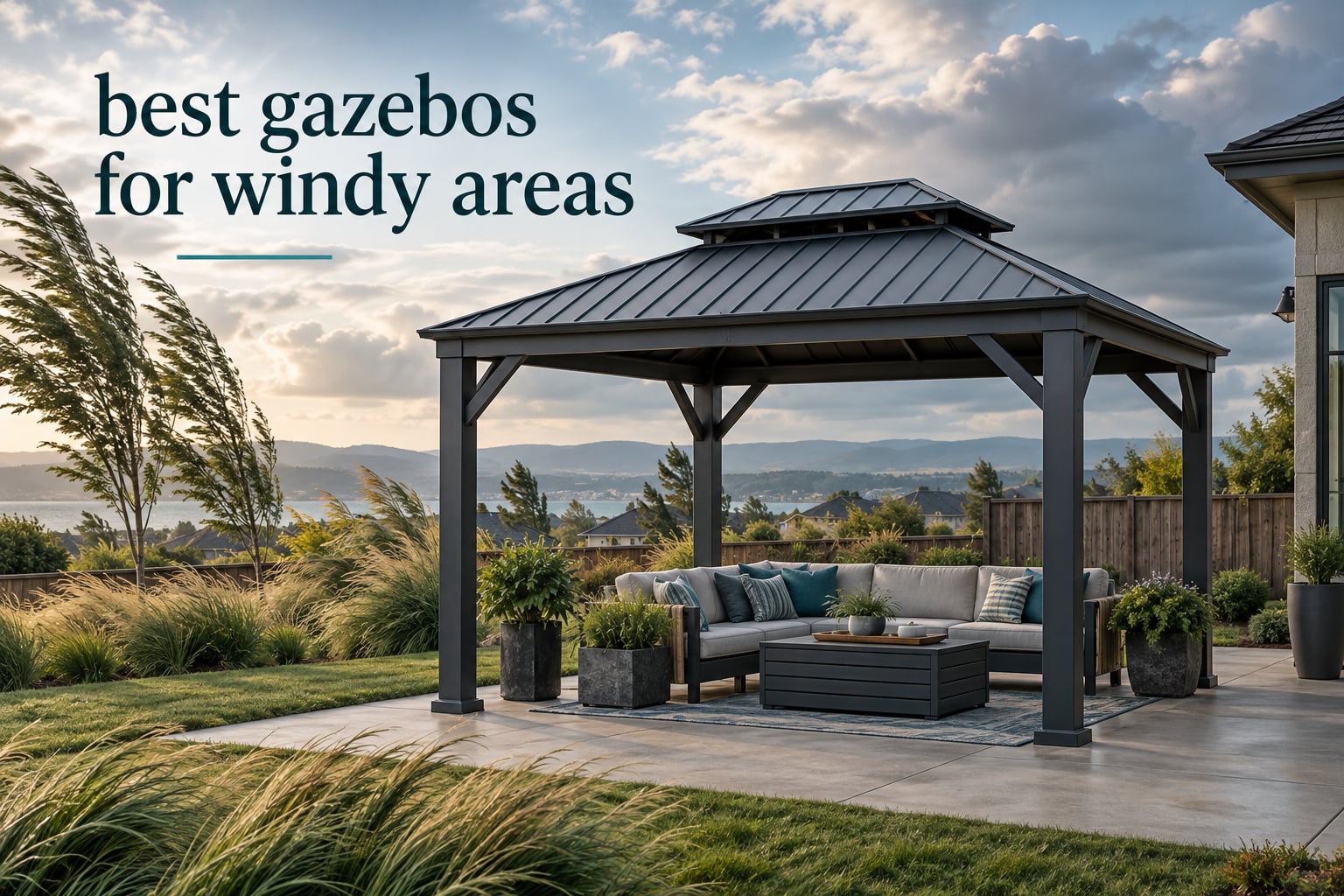 best gazebos for windy areas