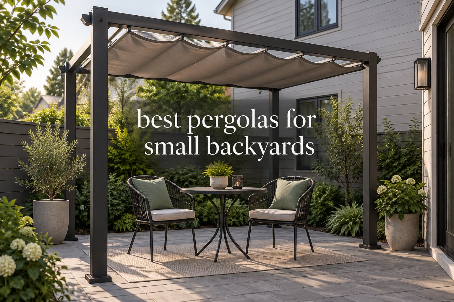 best pergolas for small backyards