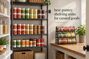 best pantry shelving units for canned goods