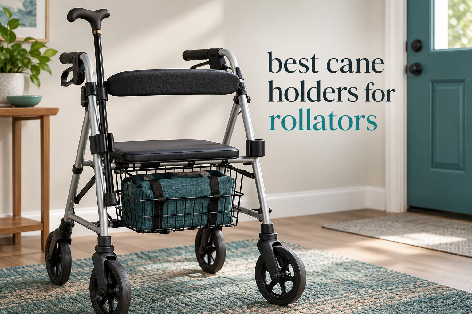 best cane holders for rollators