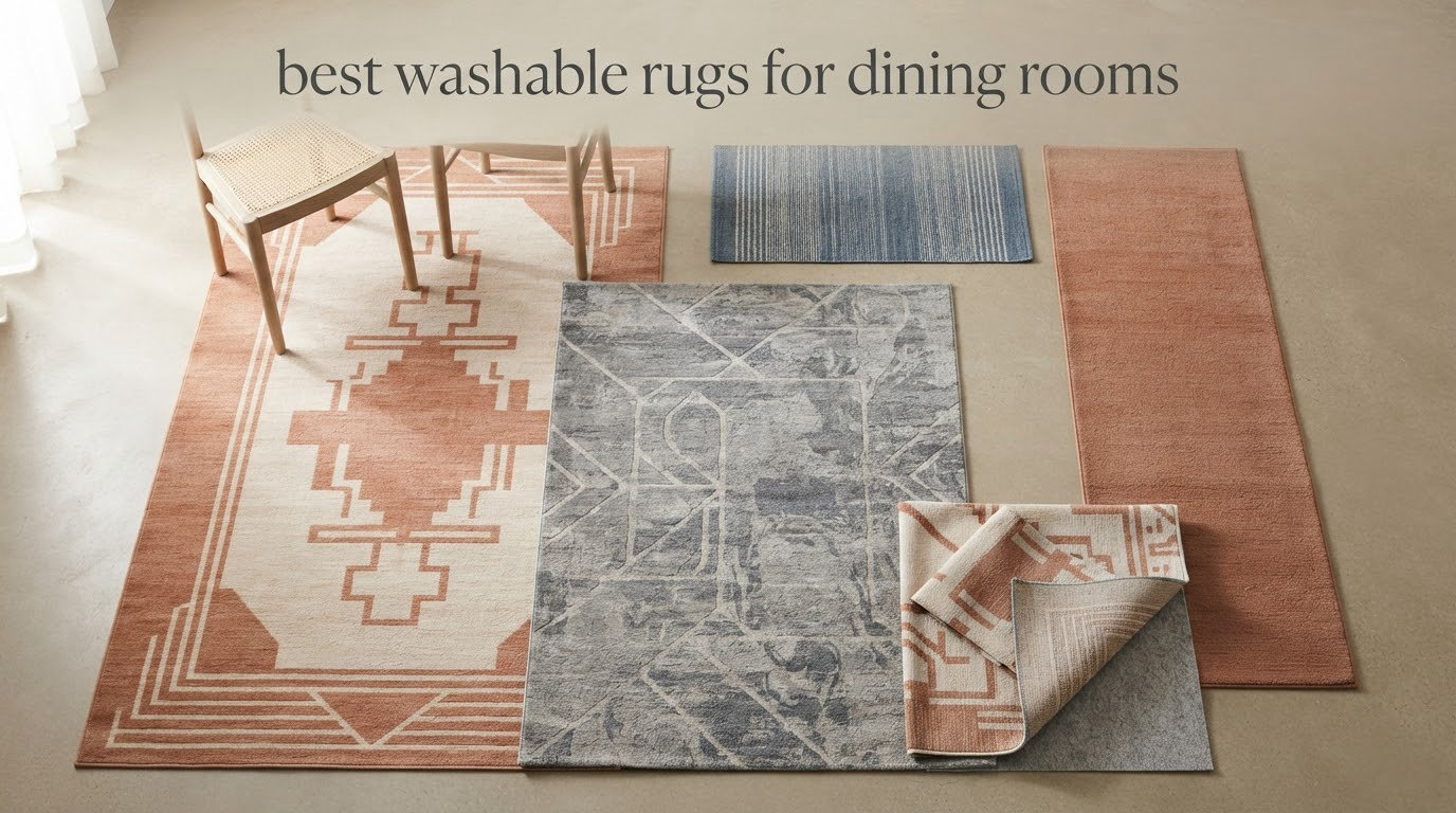 best washable rugs for dining rooms