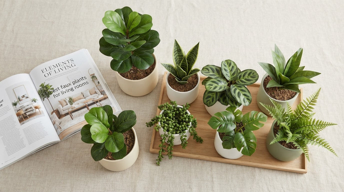 best faux plants for living rooms