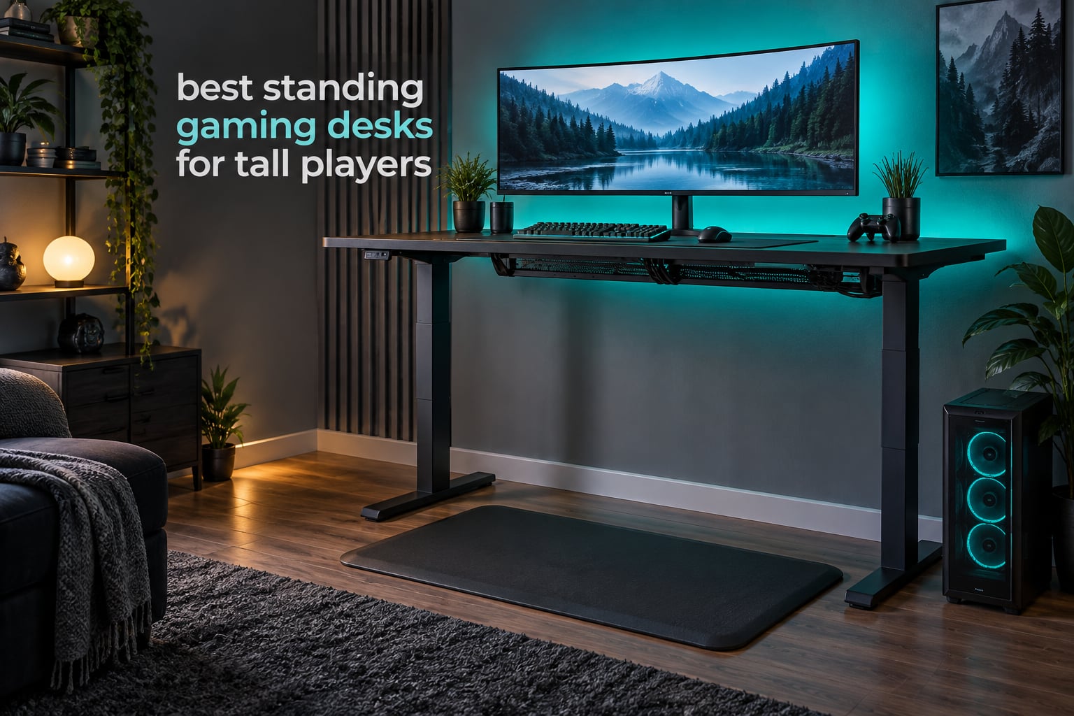 best standing gaming desks for tall players