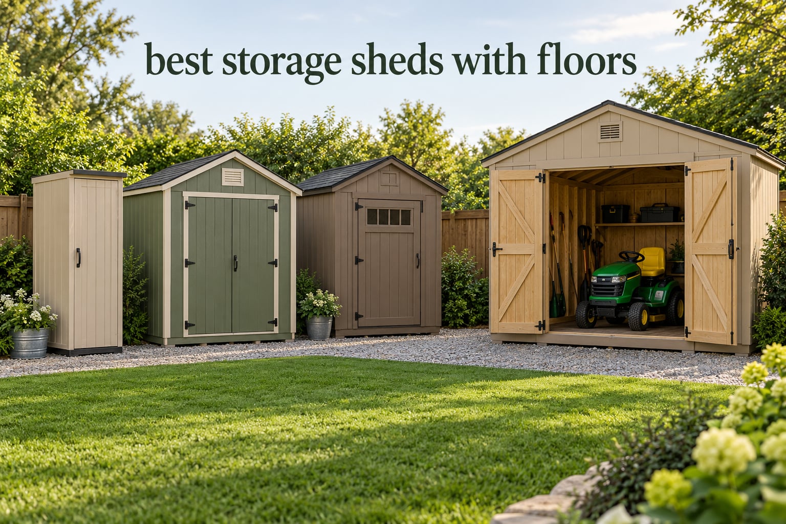 best storage sheds with floors