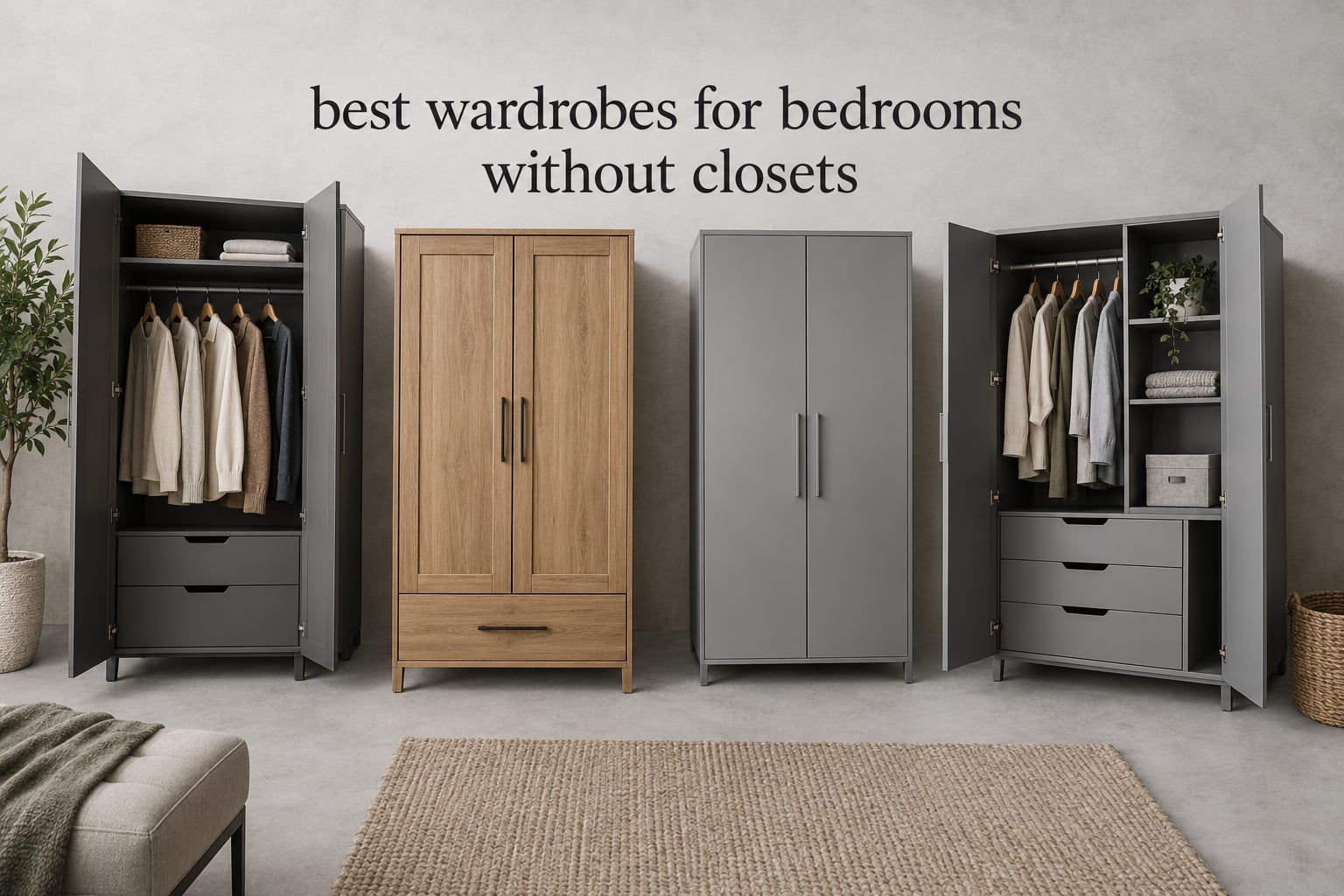 best wardrobes for bedrooms without closets