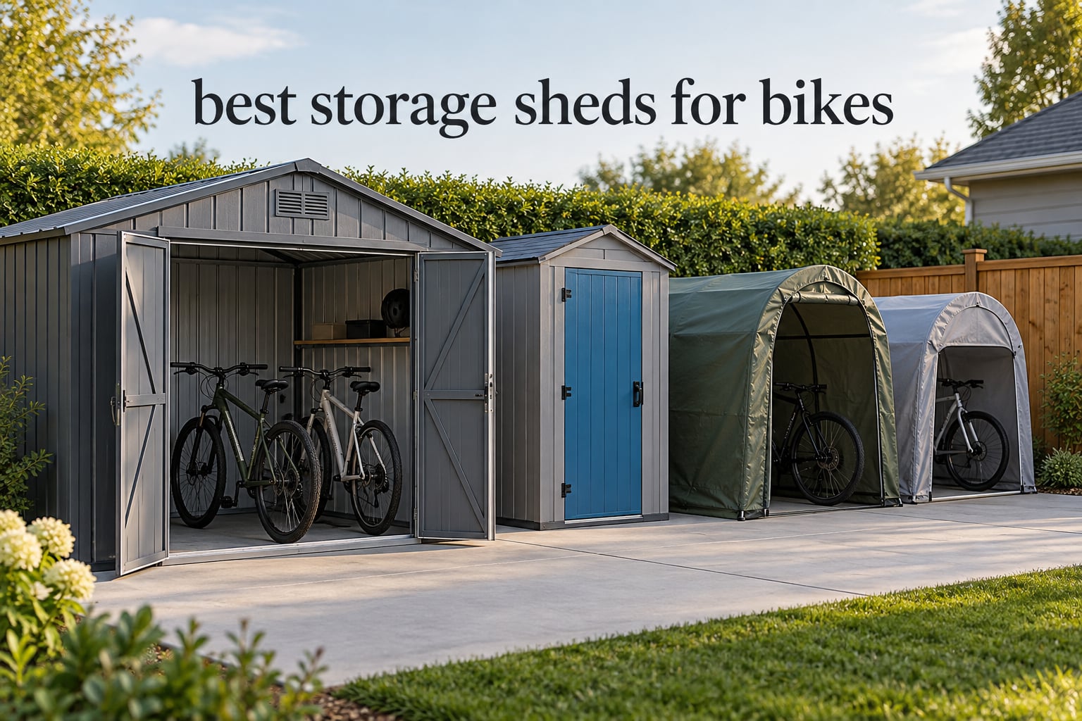 best storage sheds for bikes