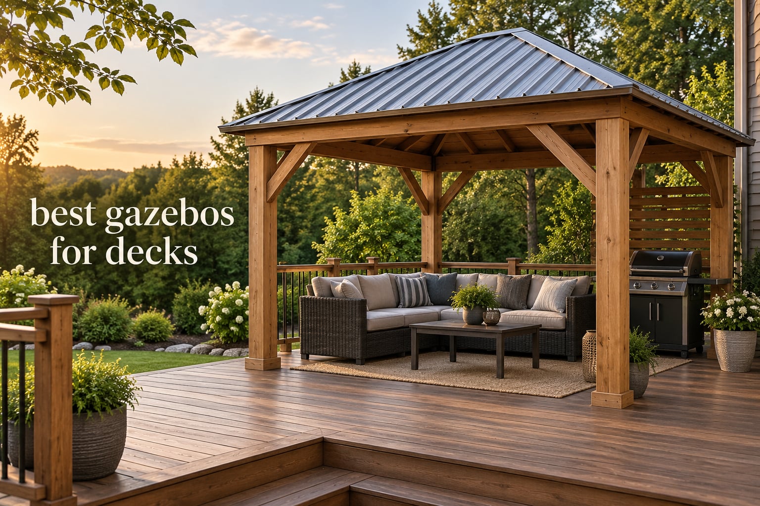 best gazebos for decks