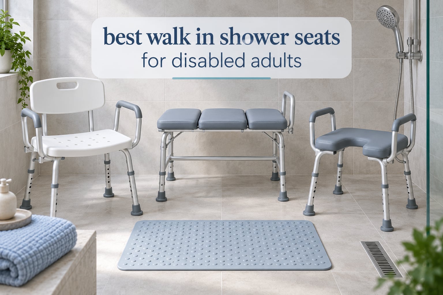 best walk in shower seats for disabled adults
