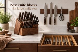 best knife blocks for large knife sets