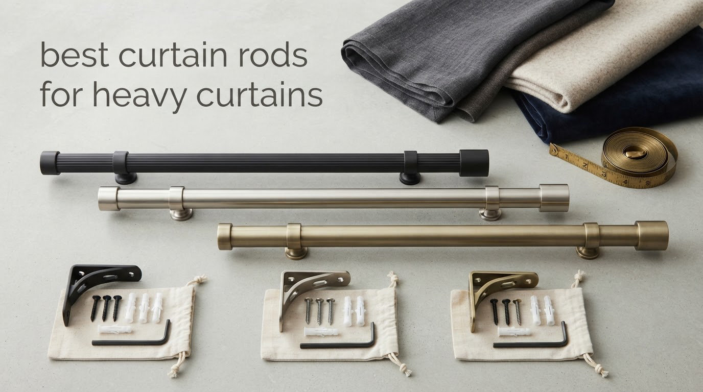 best curtain rods for heavy curtains